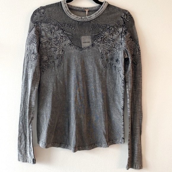 Free People Micha Tee in Black - Picture 7 of 14